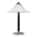 Lampe de table en verre opalin allemand