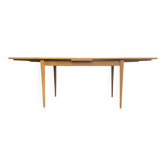 Table bois blond avec rallonges années 60 vintage