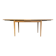 Blonde wooden table with extensions, vintage 1960s.