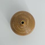 Scandinavian Modern Collectible Small Spherical Stoneware Vase by Gunnar Borg for  Höganäs Keramik