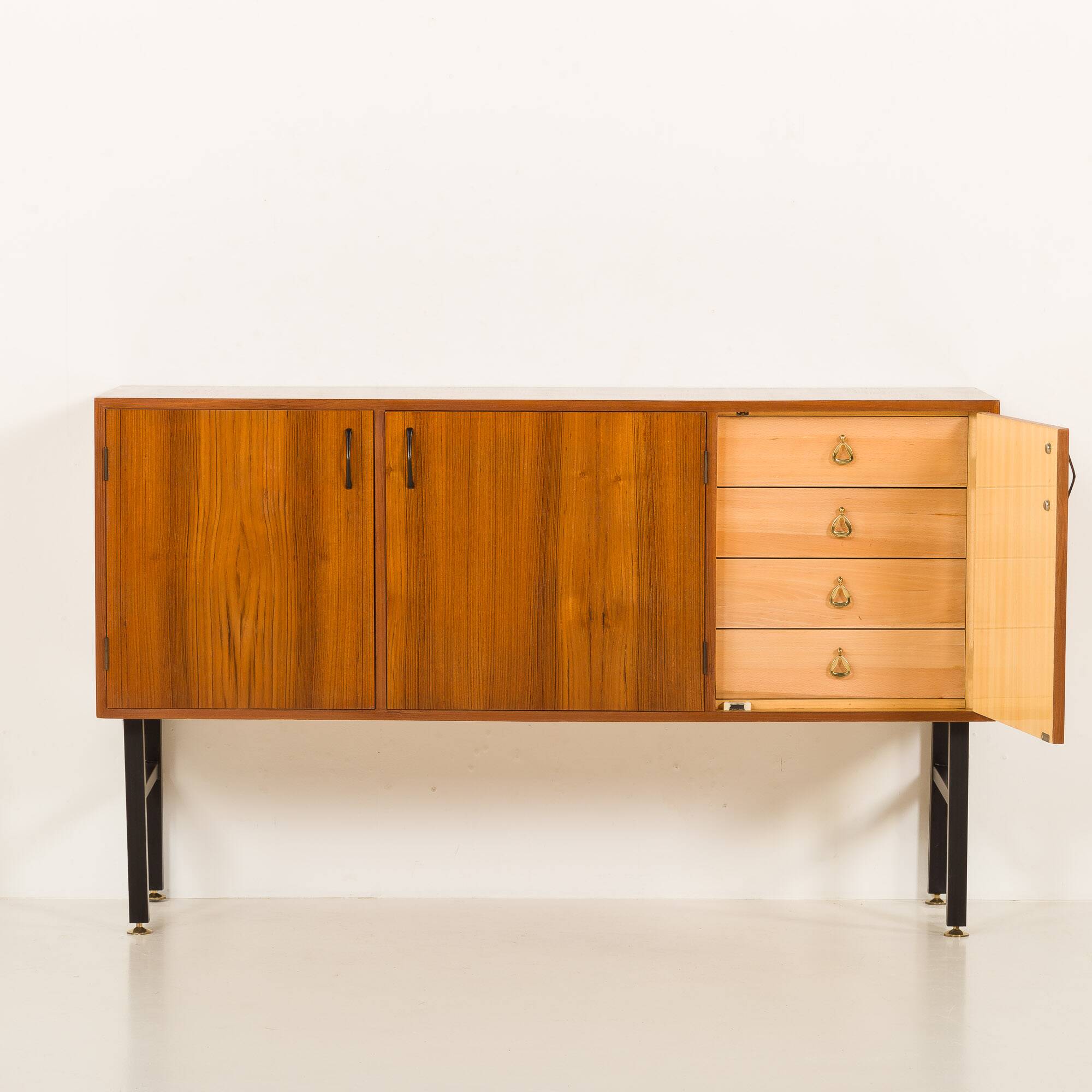 Small Italian sideboard with 4 drawers, 1970s