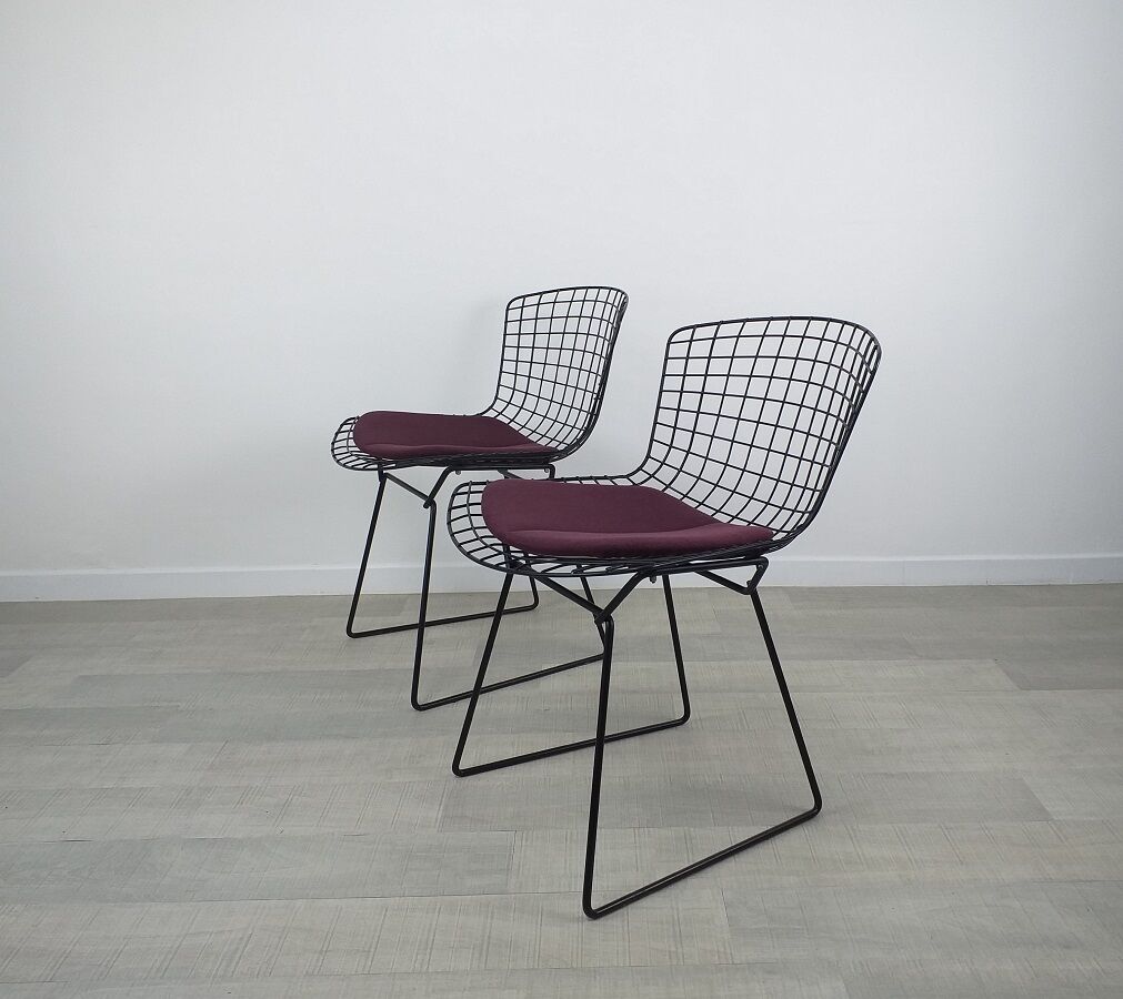 Chair Wire design Harry Bertoia Knoll 70s vintage