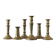 Vintage Brass Candlesticks, 1960s, Set of 6