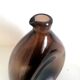 Carafe à liqueur verre ambré 1970
