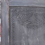 Set of 2 carved wooden panels/doors + 1 to restore