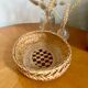 Vintage wicker storage basket
