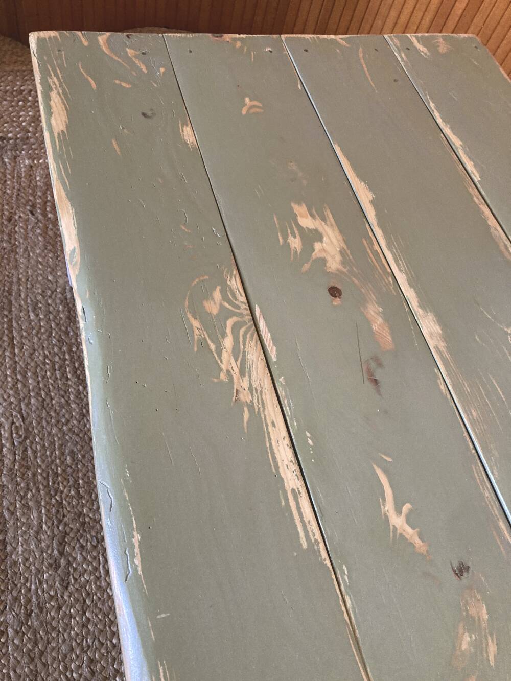 Solid wood coffee table with drawer
