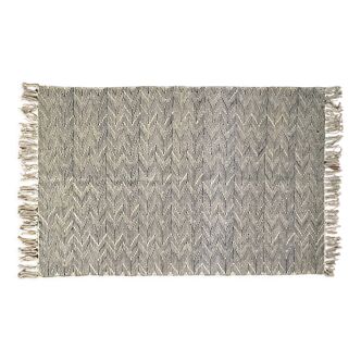 Cotton hand weaved hand block printed picnic rug