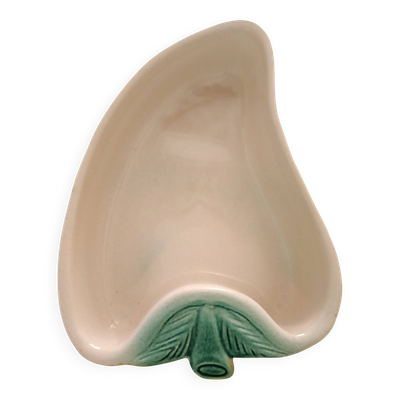 Plat ripient vide poche faience barbotine mars