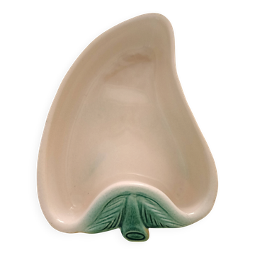 Plate ripient pocket empty faience barbotine mars