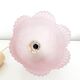 Vintage pink pressed glass pendant lamp - 1960