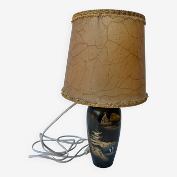 Vintage Japanese brass lamp