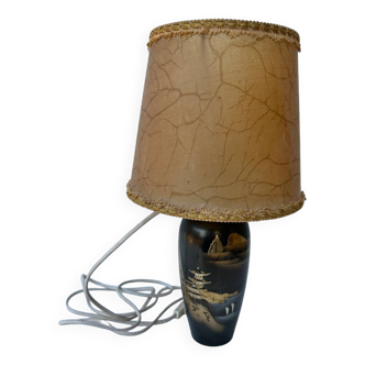 Lampe vintage japonaise en laiton