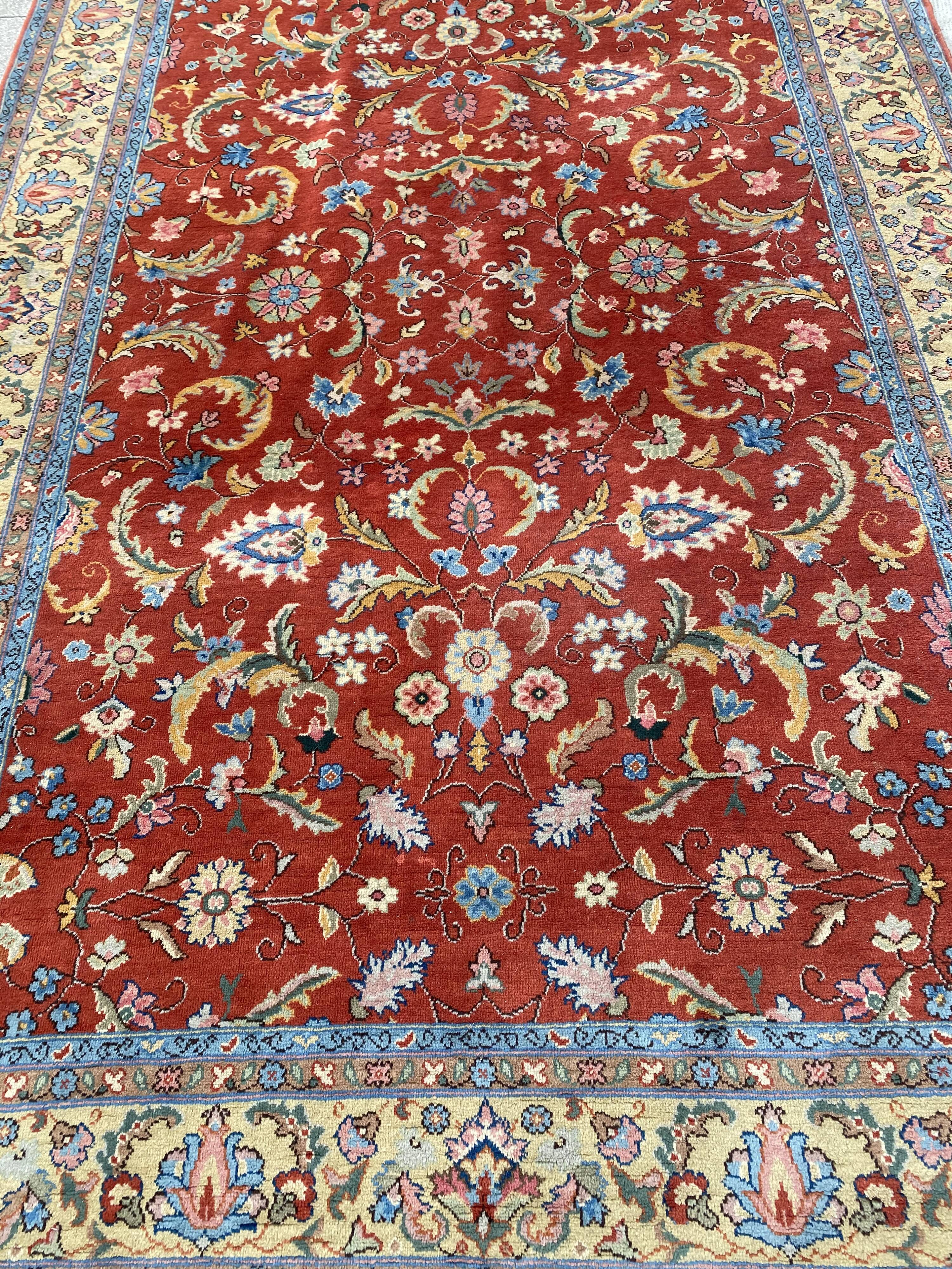 Old carpet decorated