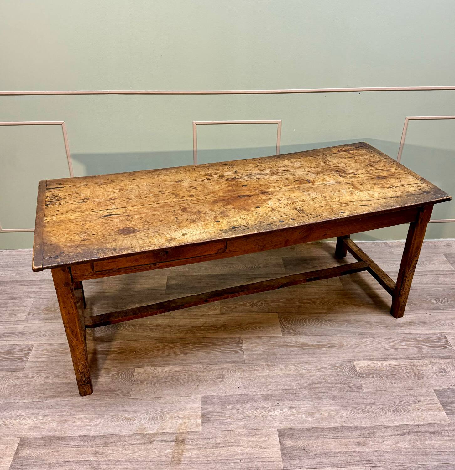 Farm Table In Natural Wood From The 18th Century