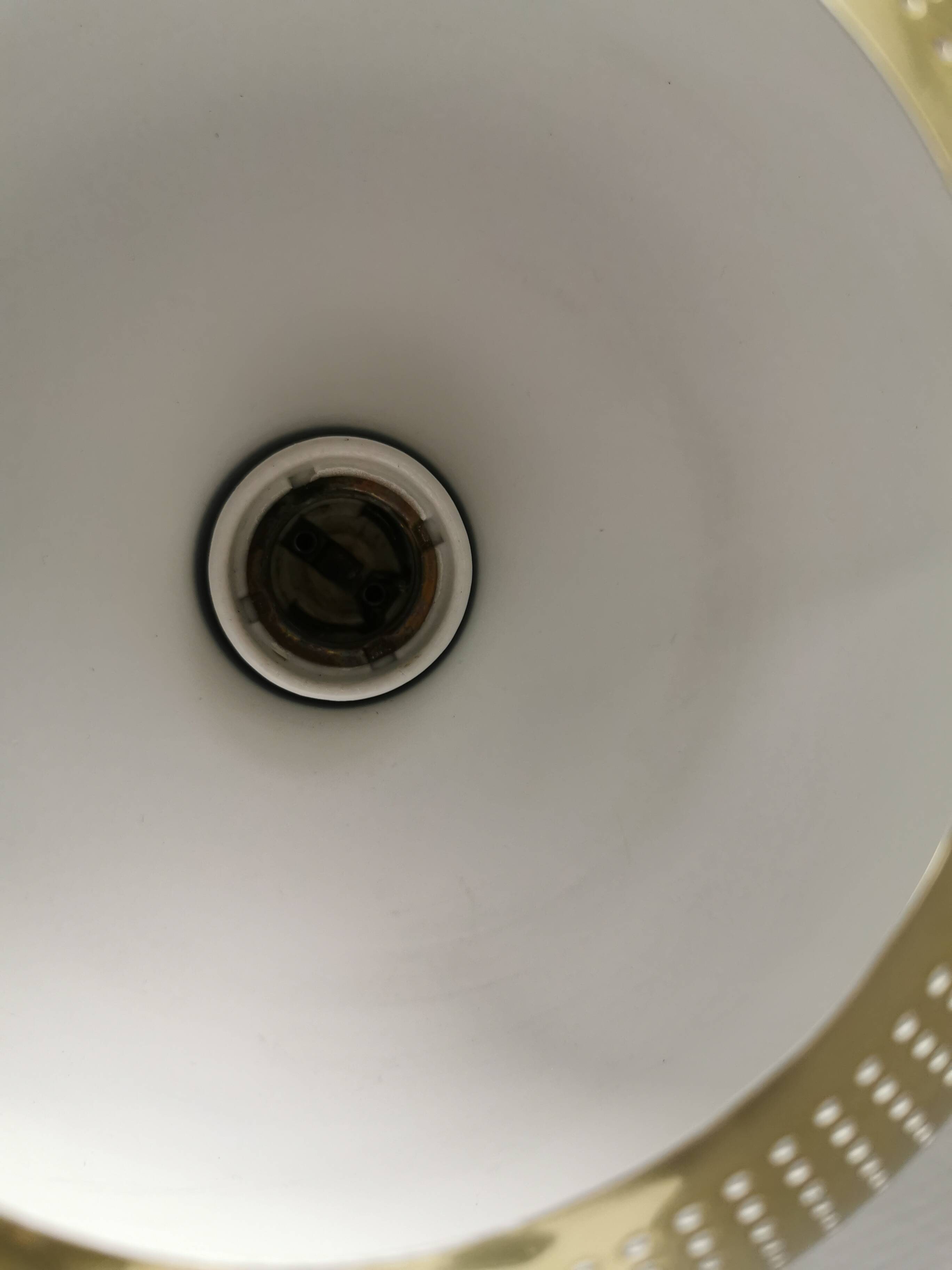 VERY rare original Vilhelm Lauritzen Gold Pendant for Louis Poulsen Denmark.