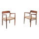 2x Niels Otto Møller Chair Model 56 in Teak, 1960s Denmark