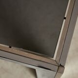 Table Basse en Chrome et Verre Fumé, 1970s