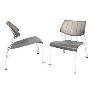 Paire de chaises longues