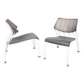 Pair of PS Hässlö outdoor lounge chairs by Monika Mulder for Ikea, 1990s