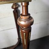 Napoleon III hairdresser in walnut and brass marquetry from the 19th century.