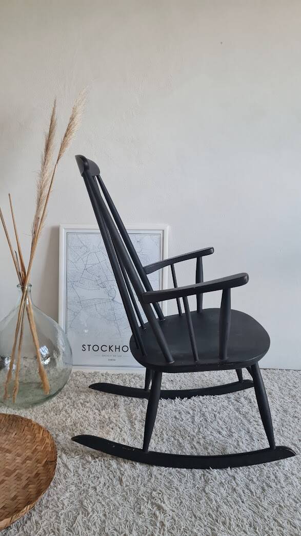 Scandinavian rocking chair from the 1960s.