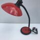 Lamp red metal of the years swivel Aluminor table 80 vintage