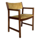 Vintage Danish armchair by Borge Mogensen yellow velvet