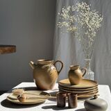 Set of 6 stoneware dessert plates