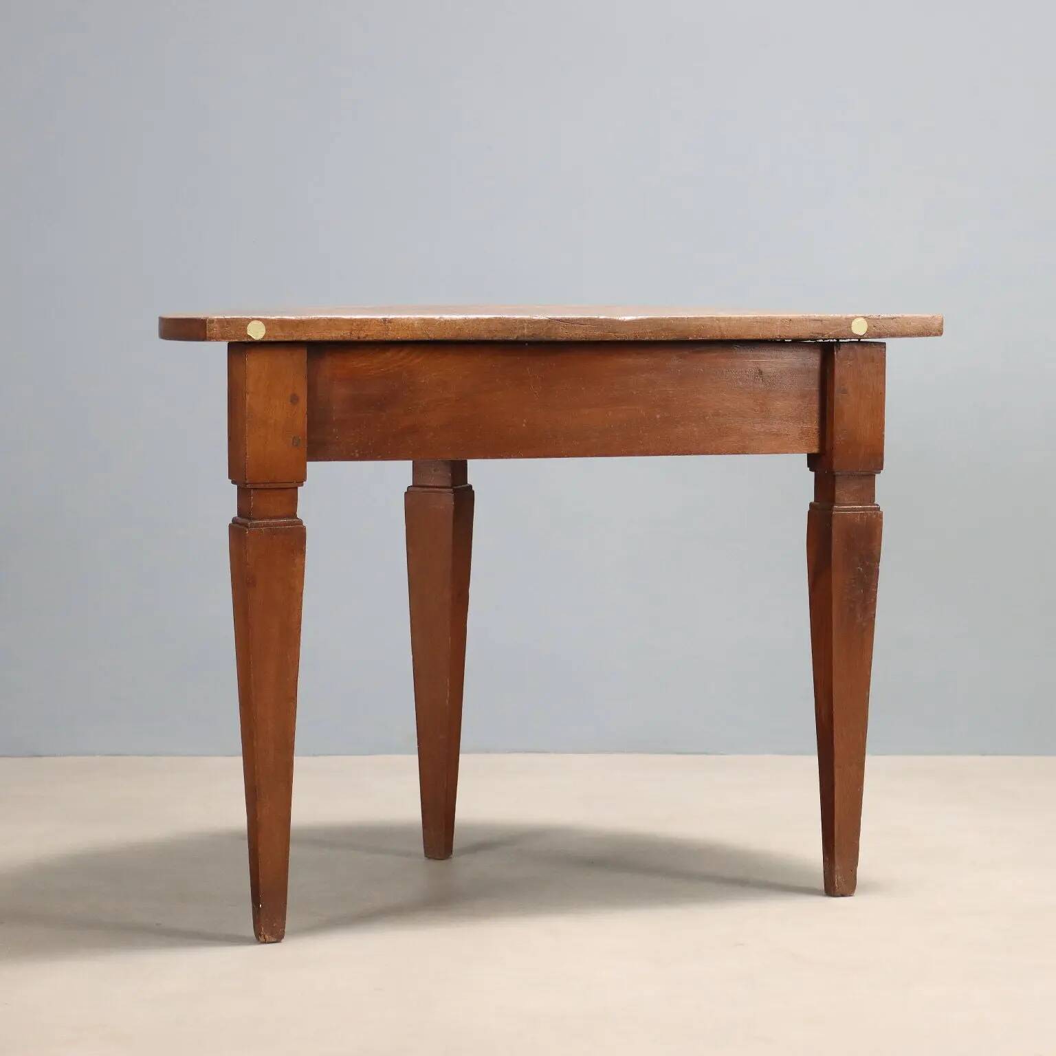 Antique Directoire console with a half-moon top, Italy, 19th century.