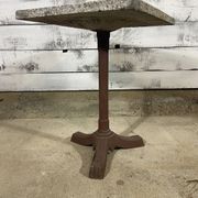 Bistro table with a cast iron base