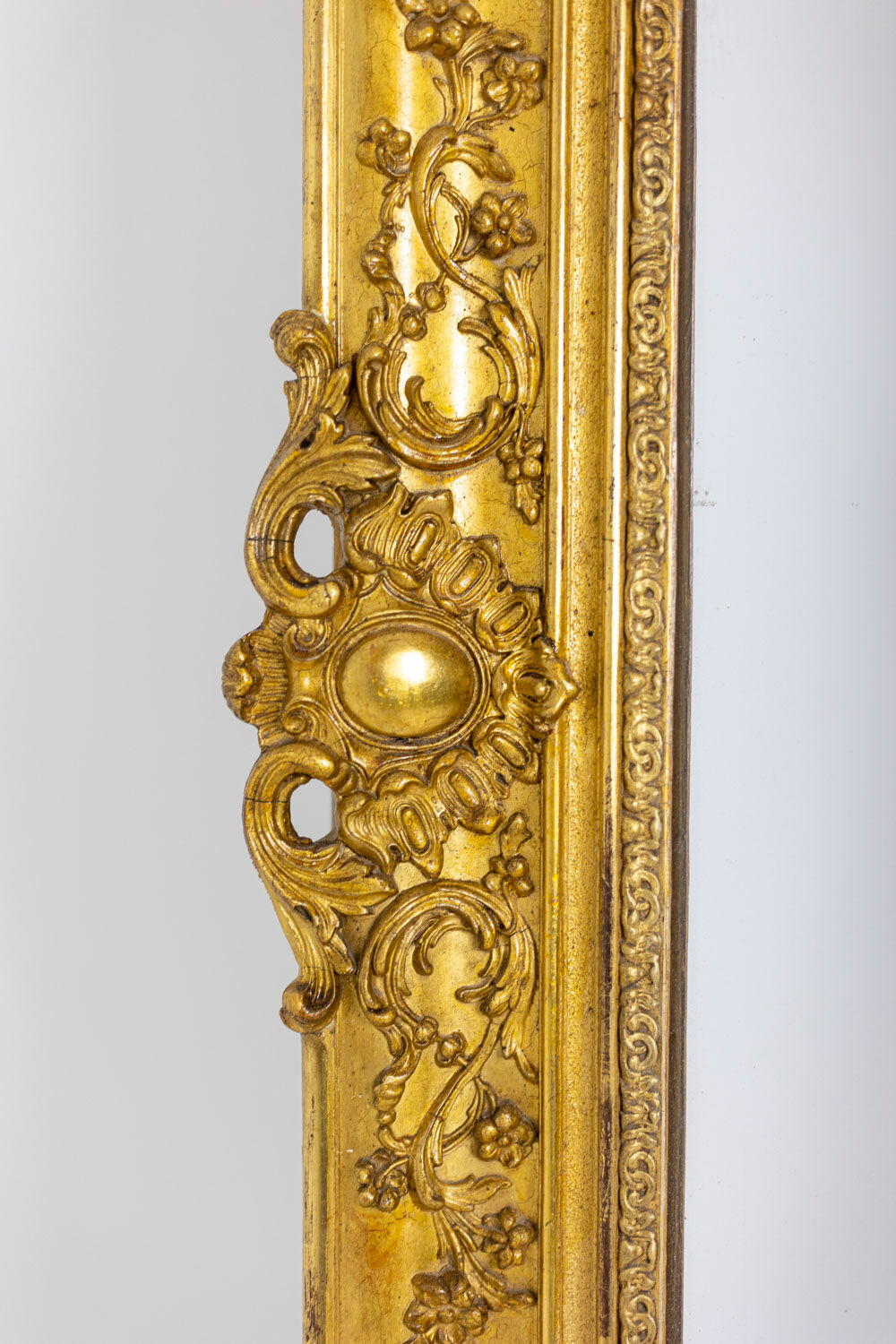 Regency style Trumeau in wood and gilded stucco, nineteenth century