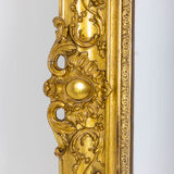 Regency style Trumeau in wood and gilded stucco, nineteenth century