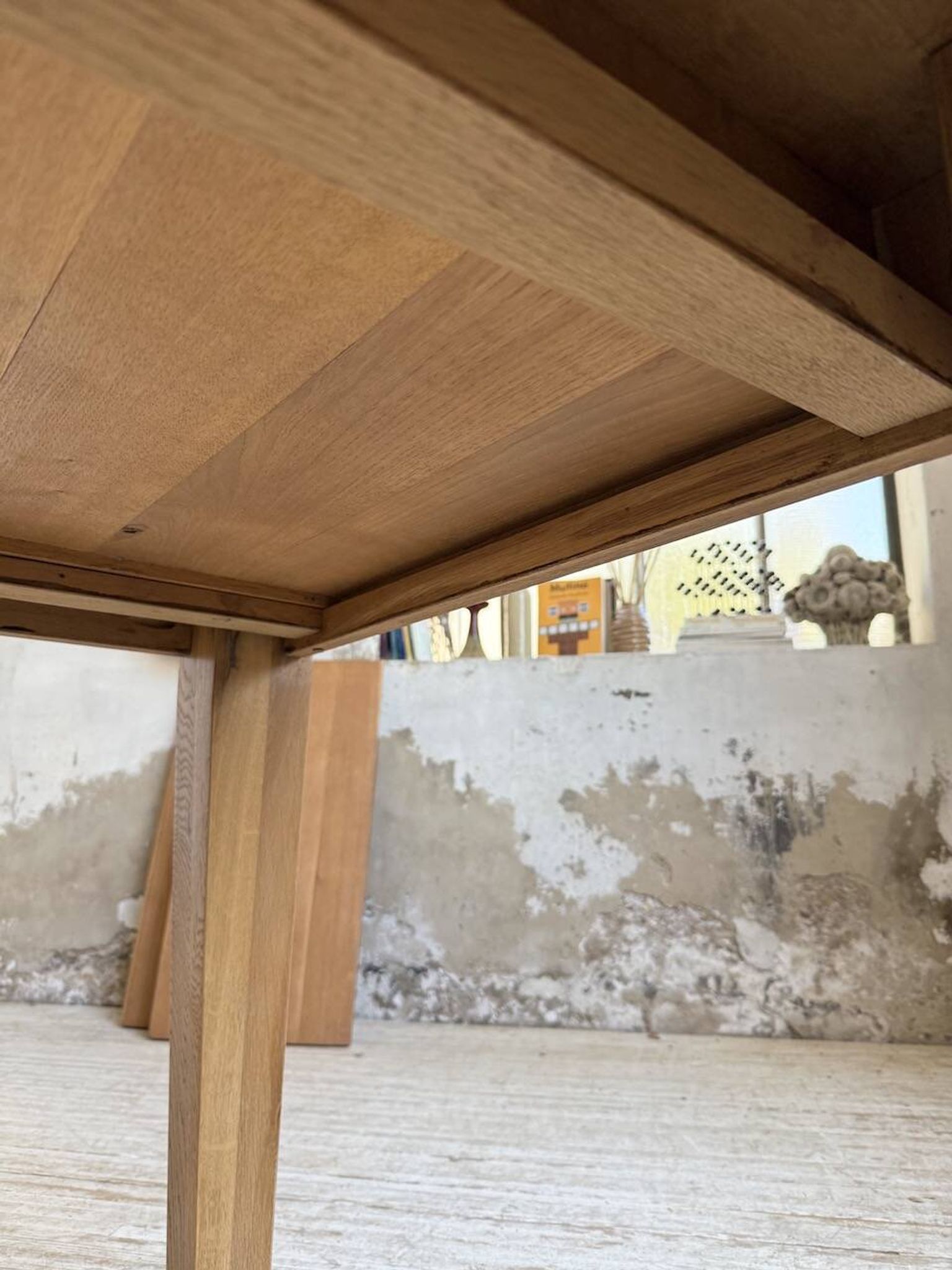 Table de ferme extensible en chêne massif