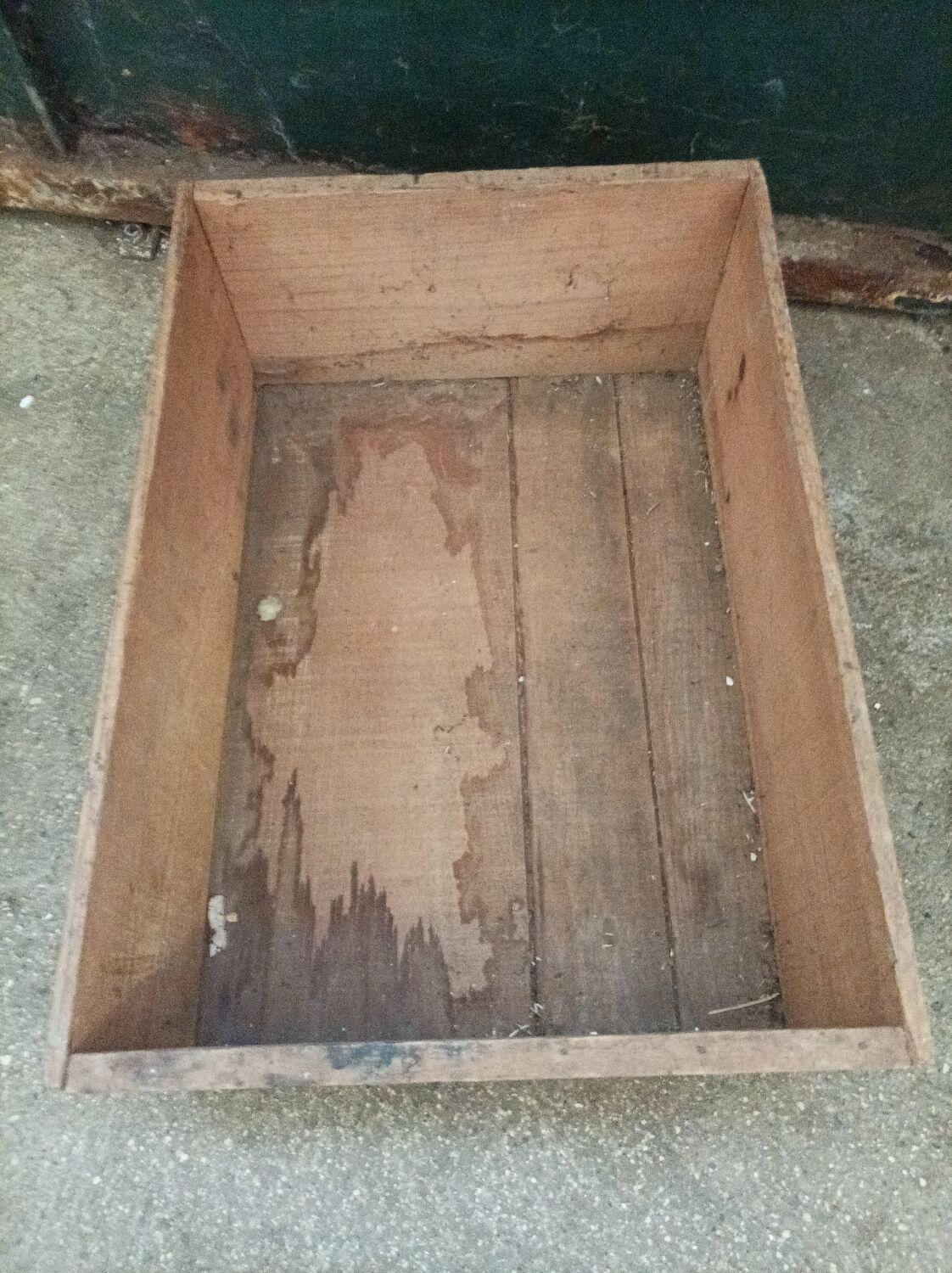 Vintage wooden box parsley soap antique grocery store