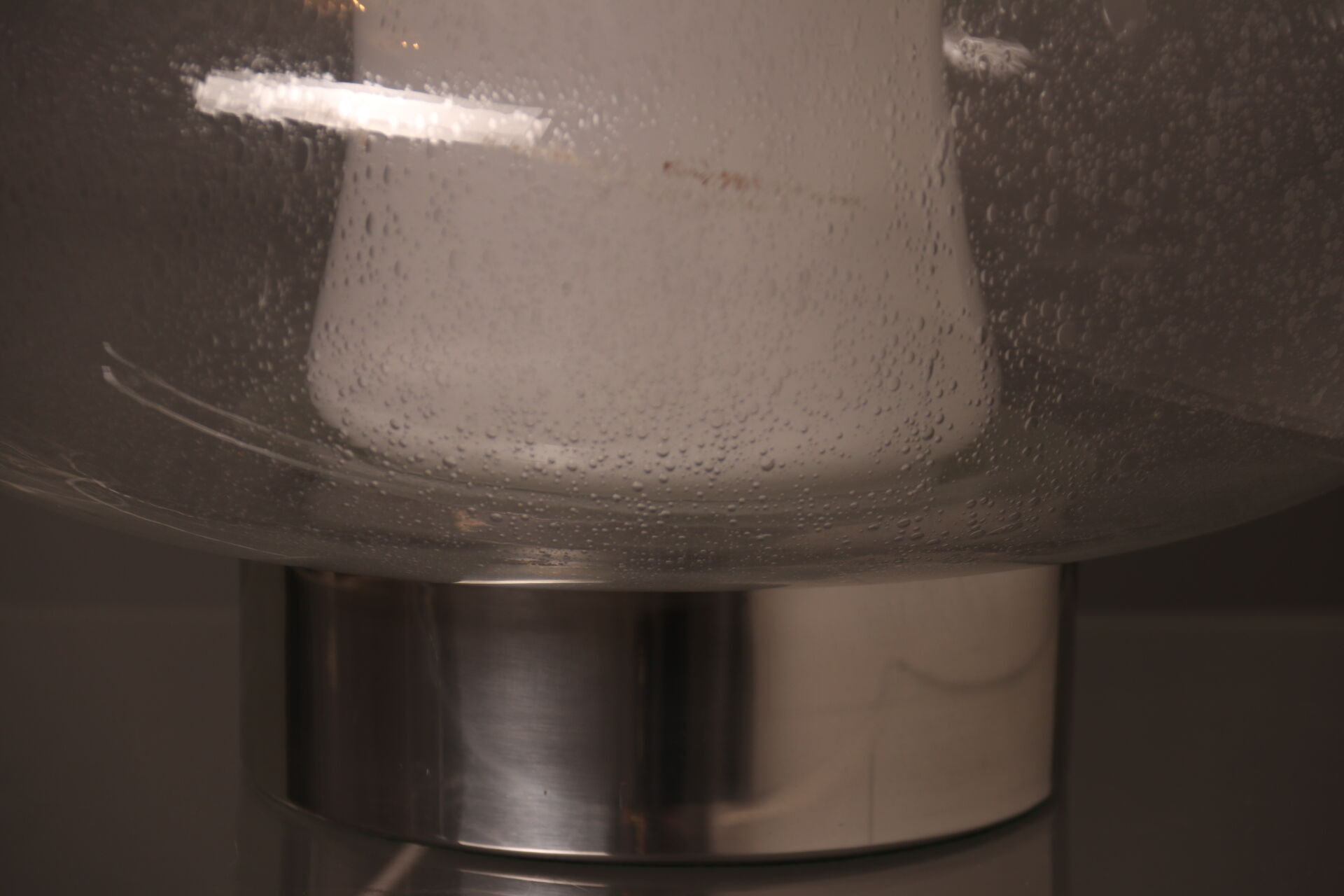 Table lamp in mouth-blown glass  Italy - 1970's