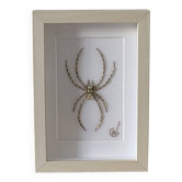 Hand-embroidered insect tableau (unique piece)