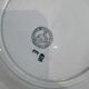 Set of 7 deep plates in earthenware, decorated with a green frieze.