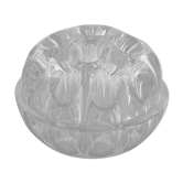 Pique flowers in 70s design glass