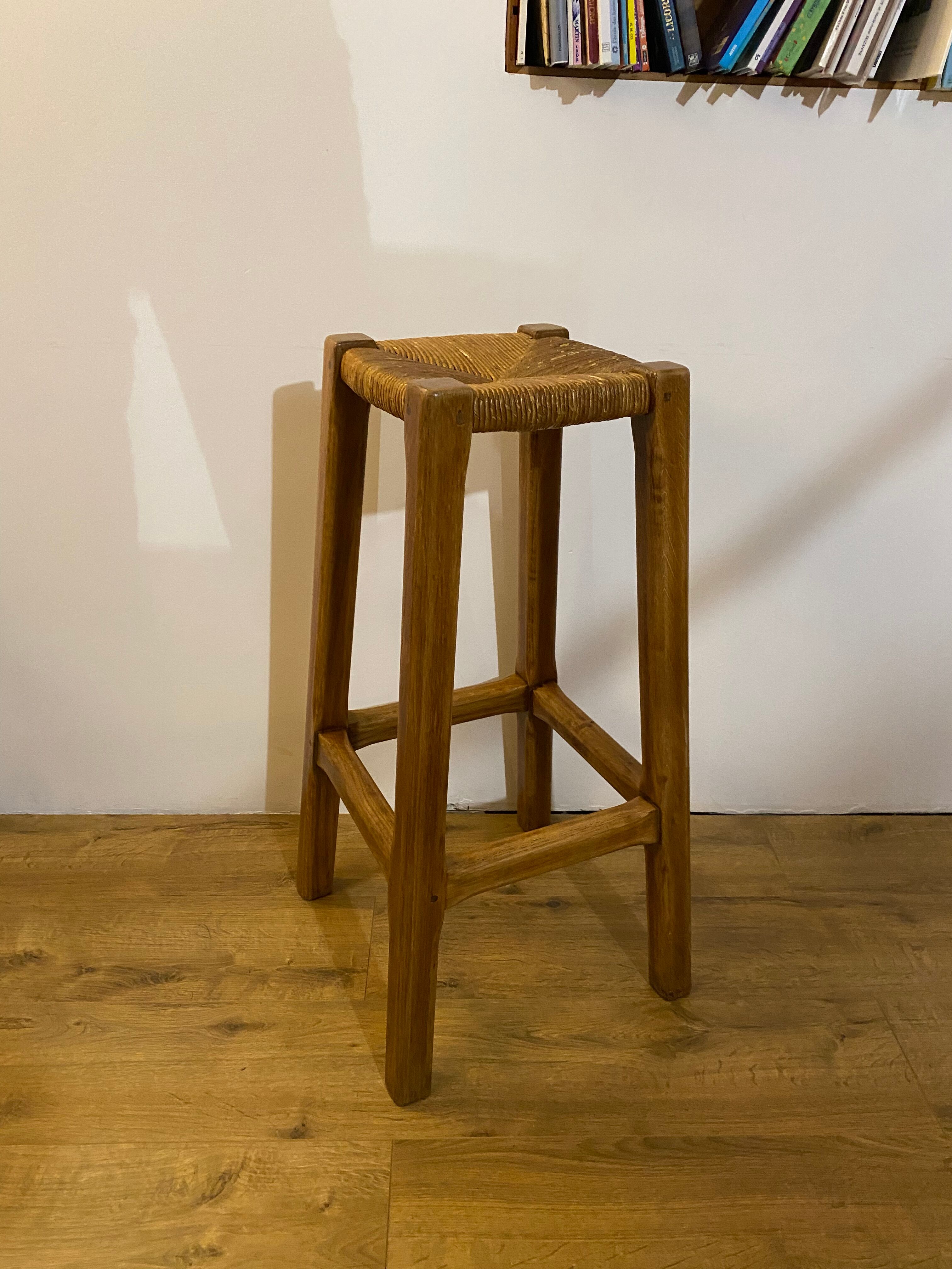 Straw oak stool (individually)