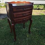 Louis XV style bedside table in cherry wood.