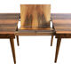 Table à manger extensible en noyer des années 1960