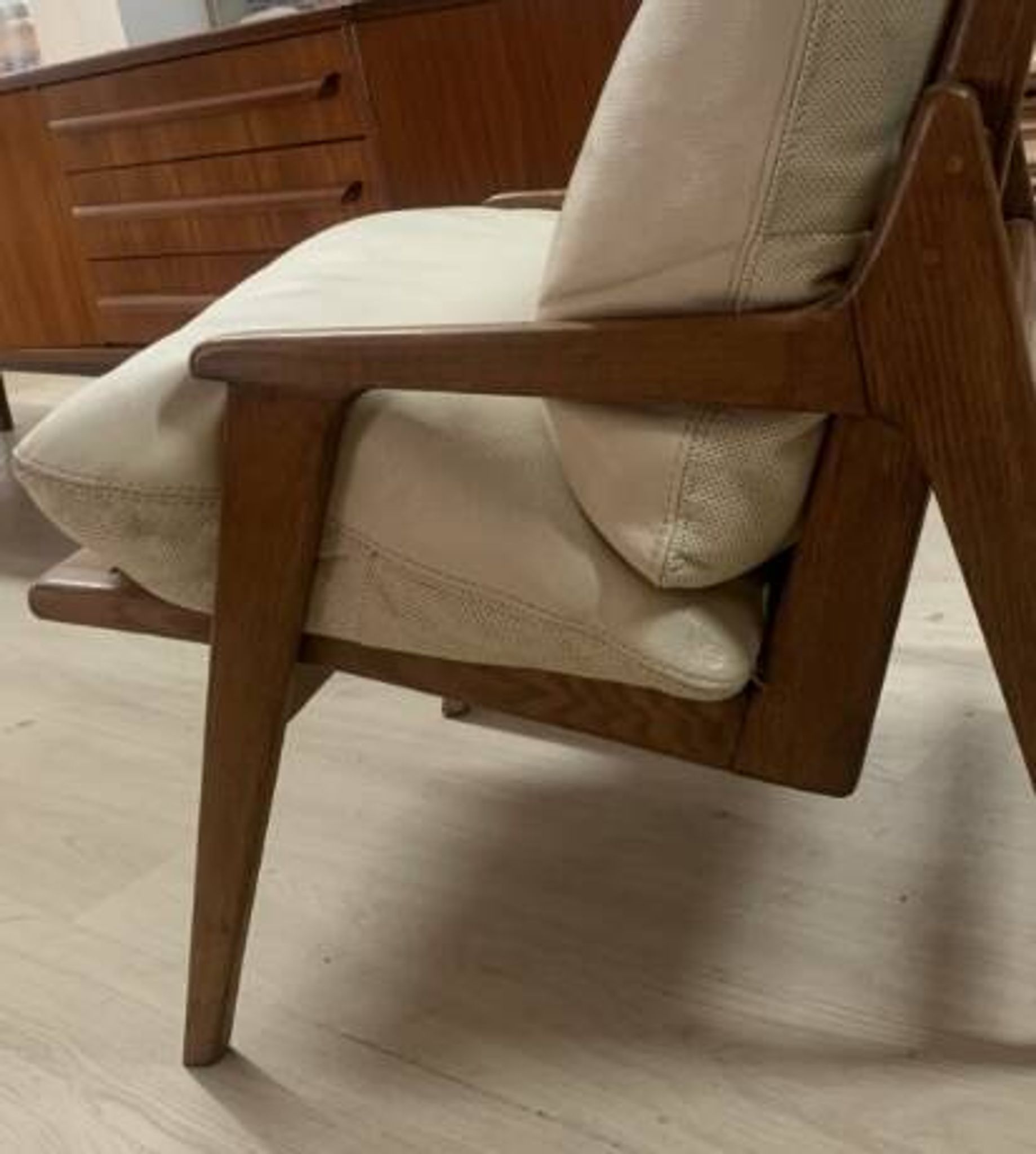 Vintage Scandinavian armchair in teak