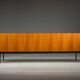 Vintage teak model B40 sideboard by Dieter Waeckerlin for Behr, 1960s