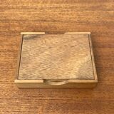 Mid-century Scandinavian teak dice game from the 1960s.