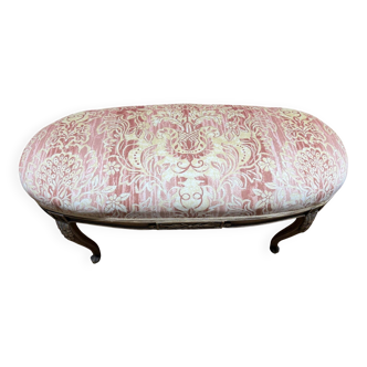 Louis XV style oval piano bench