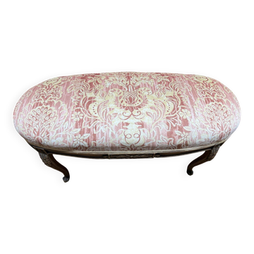 Louis XV style oval piano bench