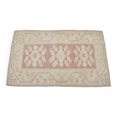 Tapis vintage Oushak tissé à la main sku 3427