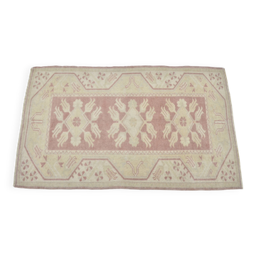 Tapis vintage Oushak tissé à la main sku 3427