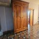 Large antique walnut wardrobe – late 19th century – original patina